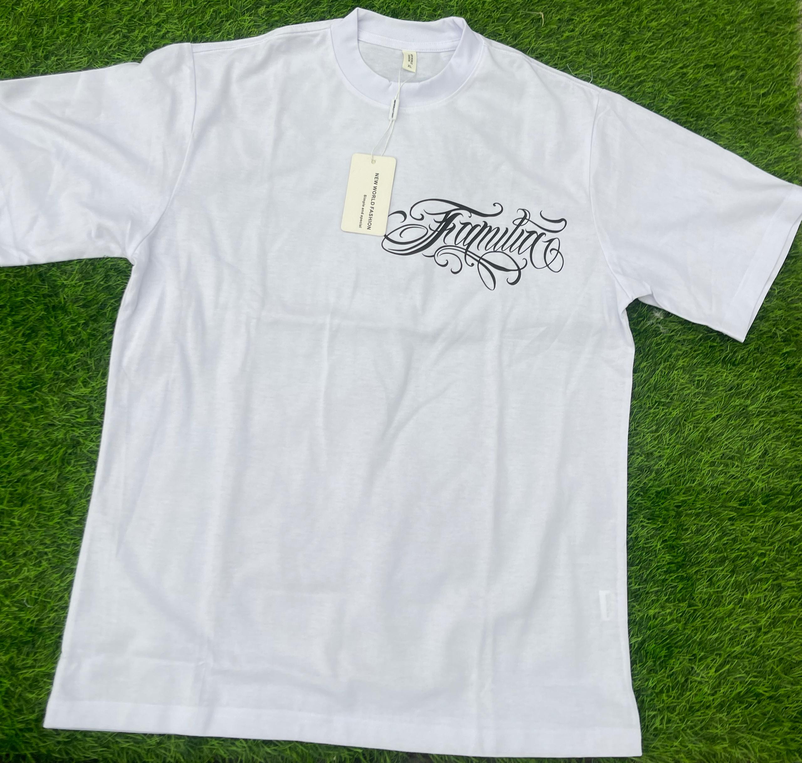 White Quality Printed Roundneck Tshirt